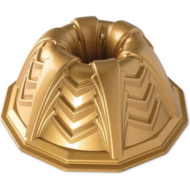 3x Nordic Ware Backform Marquee Bundt Pan, Backform, Gold