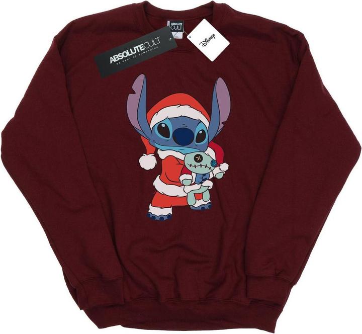 Actual product image Disney Womens/Ladies Lilo And Stitch Stitch Christmas Sweatshirt (L)