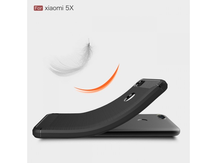 Produktbild Screenguard Xiaomi Mi A1 Hülle Carbon Brushed Soft TPU (Xiaomi Mi A1)