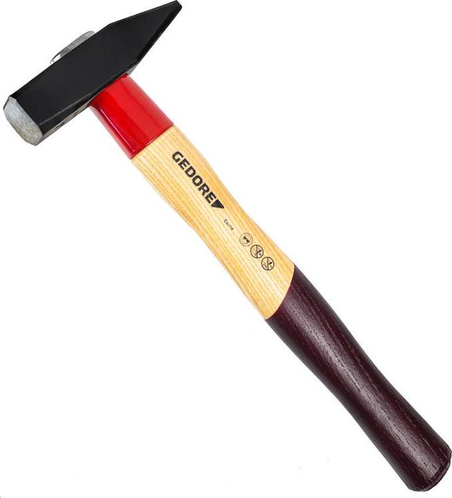 Image du produit Gedore 600 E-500 Marteau de serrurier ROTBAND-PLUS avec manche en frêne, 500 g (500 g)