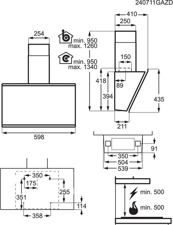Produktbild AEG 7000 SilenceTech GV77D61ST (Wandhaube)