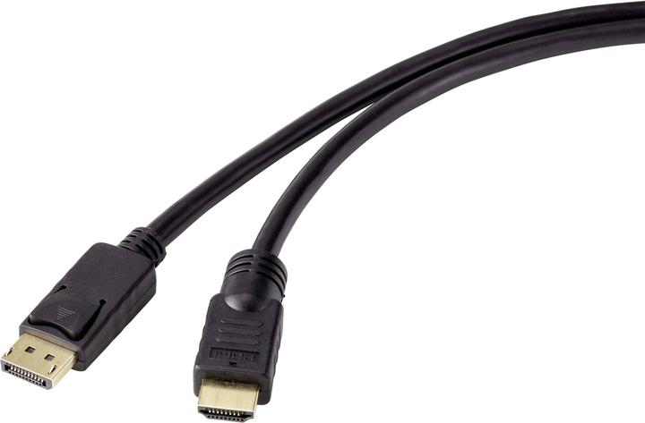 Actual product image Renkforce DisplayPort HDMI connection cable 20 m with ferrite core (20 m)