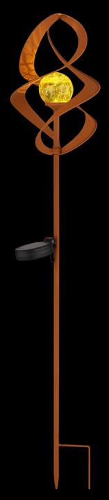 Actual product image Globo Solar Light Metal Rust Color, 1xled (IP44)