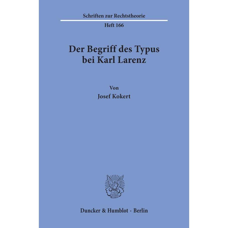 Kokert:Der Begriff des Typus bei Karl L, Fachbücher von Josef Kokert