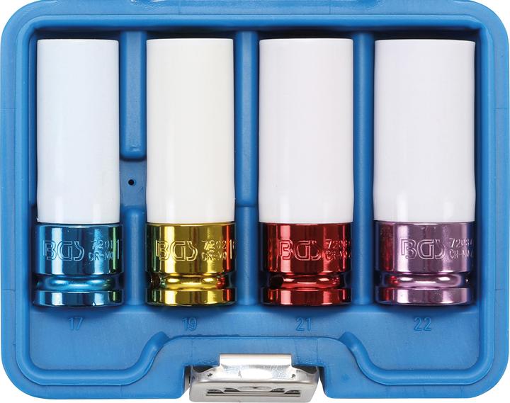Actual product image BGS Force-protection set (19 mm, 22 mm, 21 mm, 17 mm)
