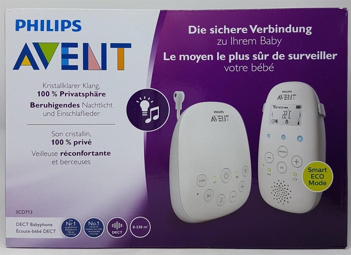 Immagine prodotto Philips Avent Audio Advanced (Audio del baby monitor, 330 m)
