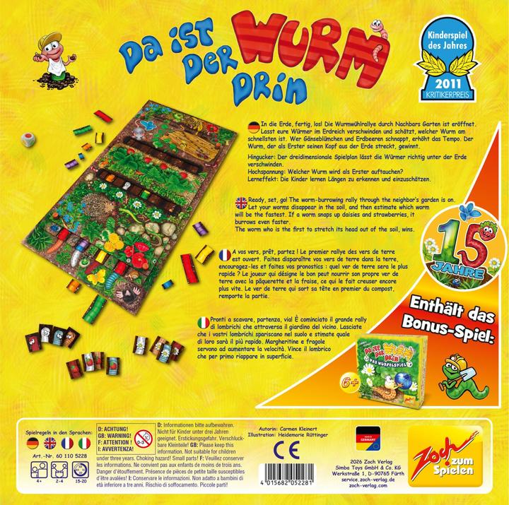 Produktbild Zoch Da ist der Wurm drin -15 J. Jubiläum (Deutsch, Englisch, Französisch, Italienisch, Niederländisch, Spanisch)