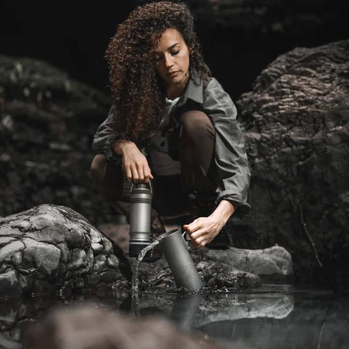 Immagine prodotto Grayl UltraPress Purificatore Bottiglia in titanio color drago d'oliva (0.50 l)