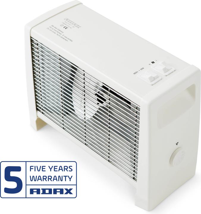 Produktbild Adax Wärmegebläse VV9 T 230V mit mechanischem Thermostat, 3 Leistungsstufen 800W, 1200W und 2000W (2000 W)