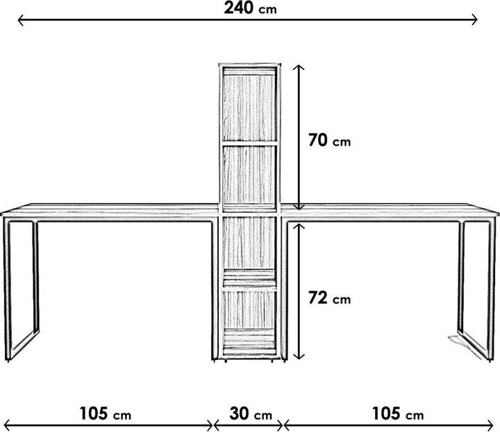 Image du produit Kalune Design Buyuk (240 x 60 x 72 cm)