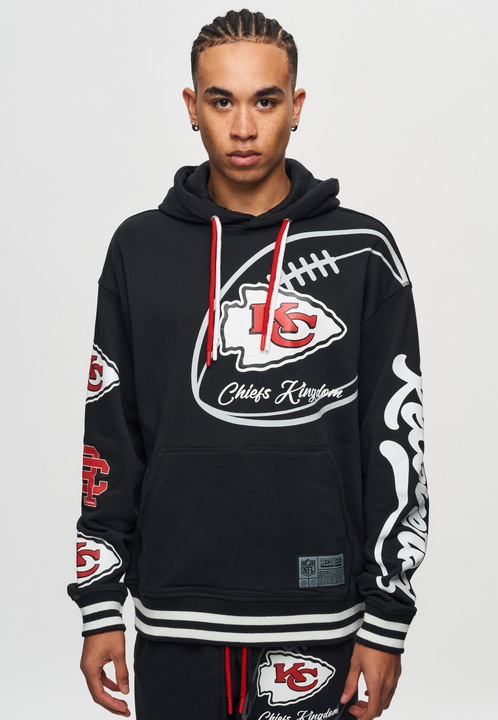 Produktbild Recovered Re:covered Fleece Hoody - PATCHES Kansas City Chiefs - M (M)