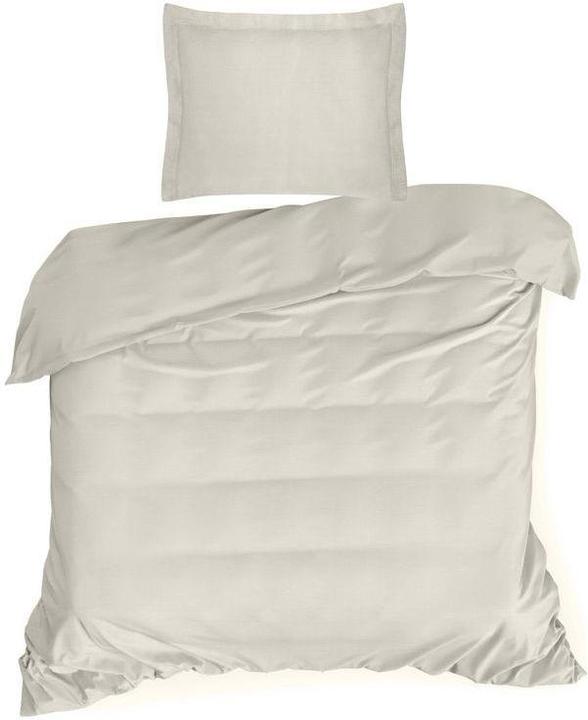 Image du produit Eurofirany NOVA COLOR POS / NOVAC / BE / PO Housse de couette en coton avec satin, 220X200 cm, couleur : beige (Housse de couette, 220 x 200 cm)