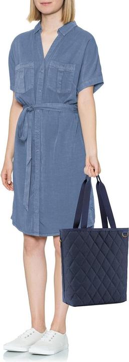 Produktbild reisenthel classic shopper M rhombus midnight gold – Geräumige Shopping Bag und edle Handtasche in e