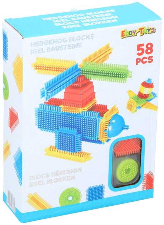 Actual product image Eddy Toys Hedgehog blocks 58pcs