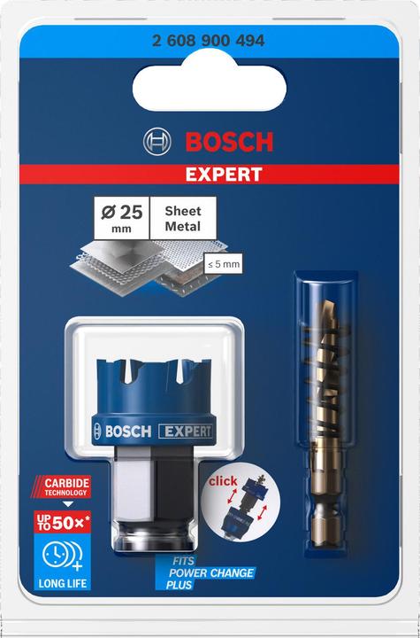 Produktbild Bosch Professional Zubehör EXPERT Sheet Metal Lochsäge 25 x 5 mm (25 mm)