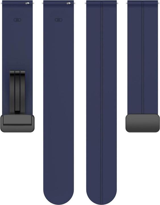 Produktbild Cover-Discount Silikon Ersatzarmband 20mm dunkelblau (20 mm, Silikon)
