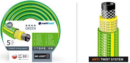 Produktbild Cellfast Green ATS2 GARDEN HOSE SIZE: 1/2 "LENGTH: 50m (50 m, 12.50 mm)
