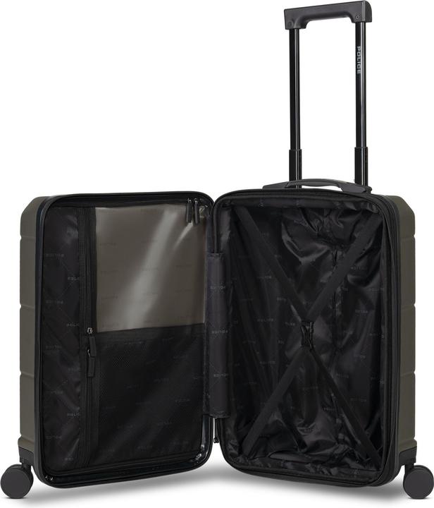 Actual product image Police 4 Rollen Kabinentrolley 55 cm Laptopfach mit Dehnfalte (42 l)