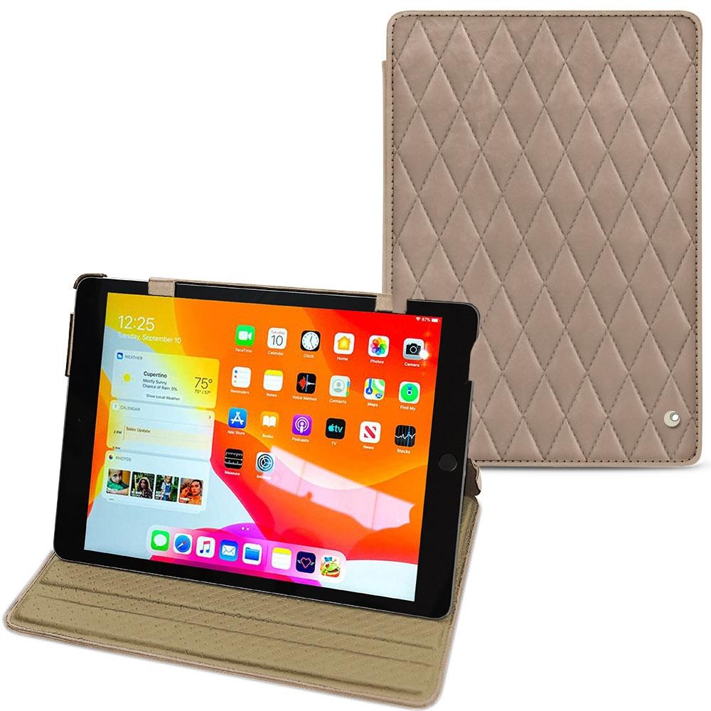 Noreve Lederschutzhülle horizontal (iPad 10.2 2019), Tablet Hülle, Beige