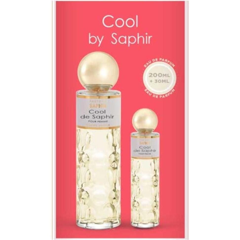 Saphir, Set regalo bellezza, COOL EDP SPRAY 200 ML + 30 ML SET (Set di profumi)