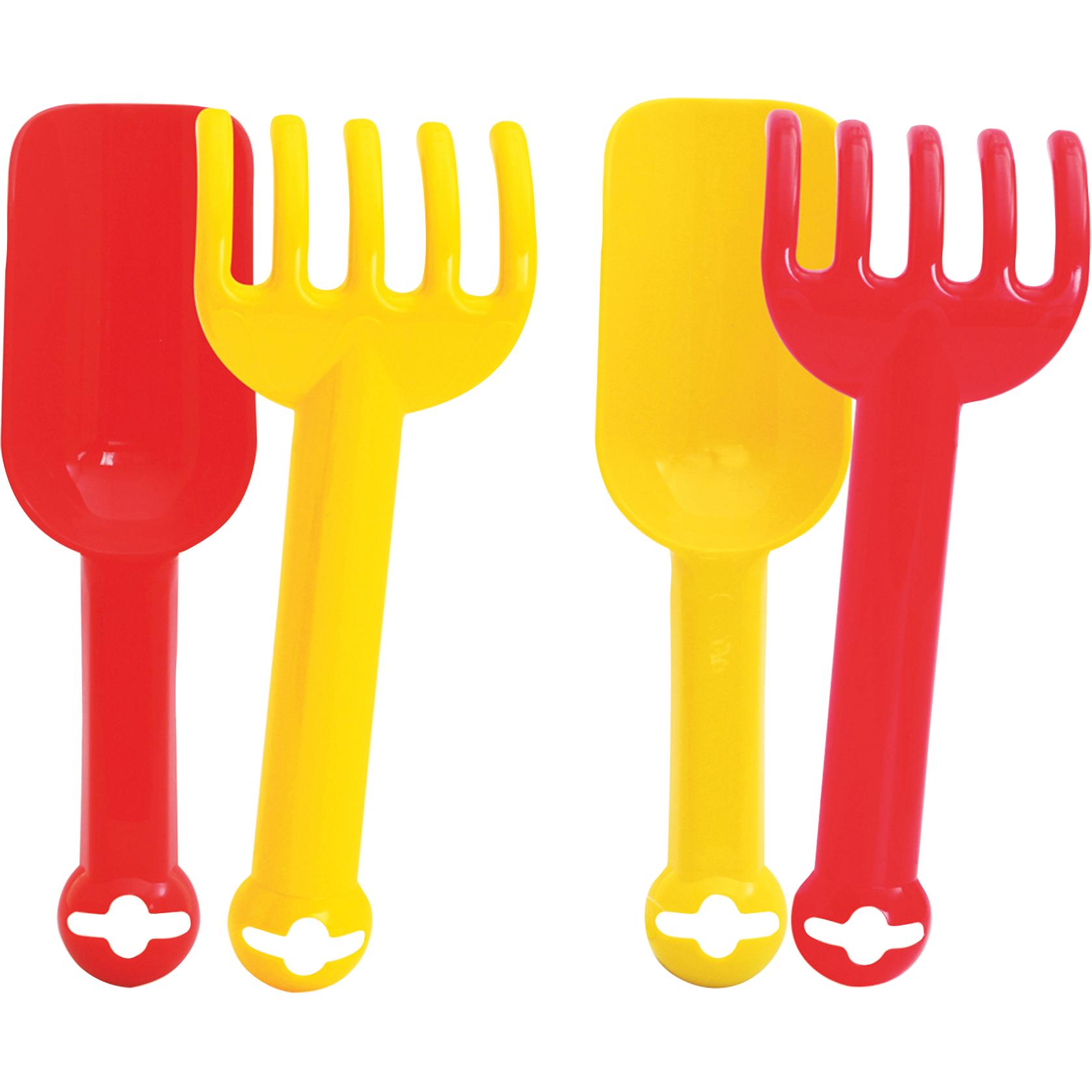 Vedes OA Schaufel+Rechen-Set,L.24cm,2-f.sort.