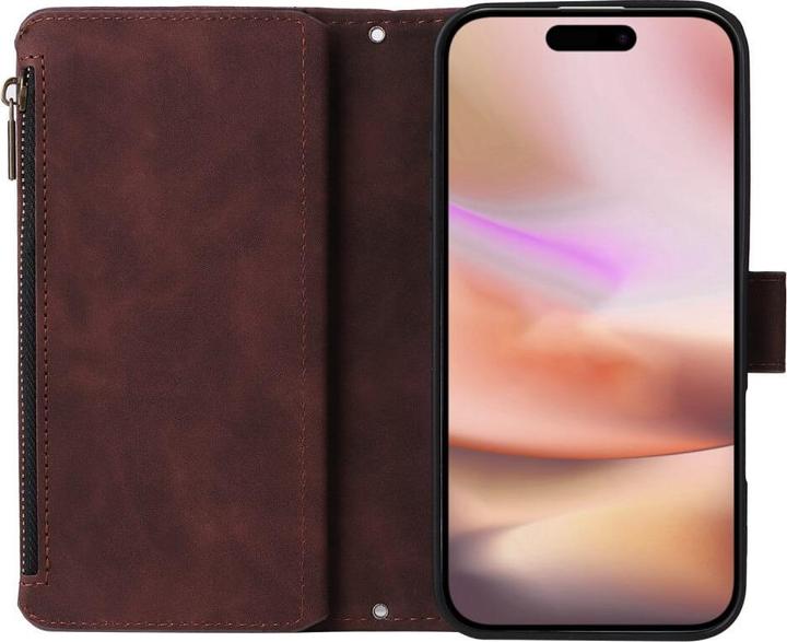 Actual product image Cover-Discount iPhone 16 Plus - Wallet case with lanyard (Apple iPhone 16 Plus)