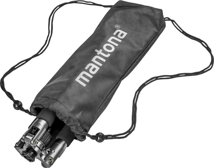 Produktbild mantona light traveller Reisestativ schwarz/grau (Metall)