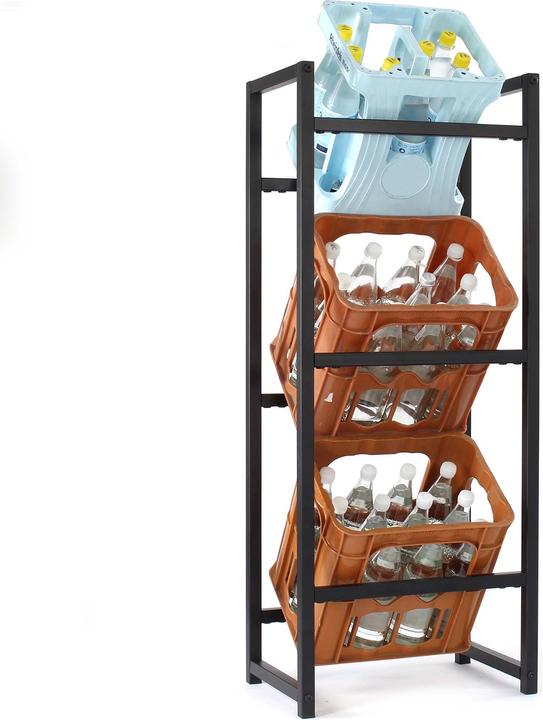 Actual product image Wiltec Toboli crate rack 3 crates Beverage crate rack Steel beverage rack