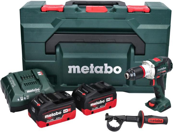 Produktbild Metabo BS 18 LTX BL I Akku Bohrschrauber 18 V 130 Nm + 2x Akku 8,0 Ah + Ladegerät + metaBOX (Akkubetrieb)