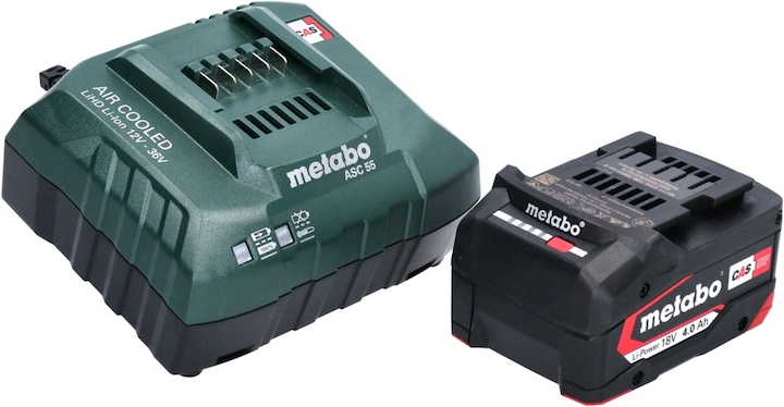Produktbild Metabo Basis Set 1x Li-Power Akkupack 18 V 4,0 Ah CAS Li-Ion Akku ( 625027000 ) + ASC 55 Ladegerät ( (18 V)