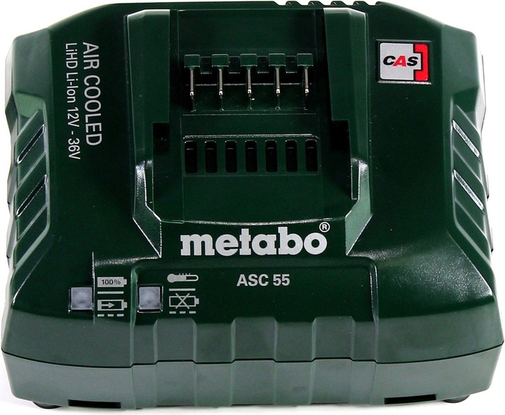 Actual product image Metabo Basic set 2x Li-Power battery pack 18 V 4.0 Ah CAS Li-Ion battery + charger ASC 55 ( 685050380 ) (18 V)