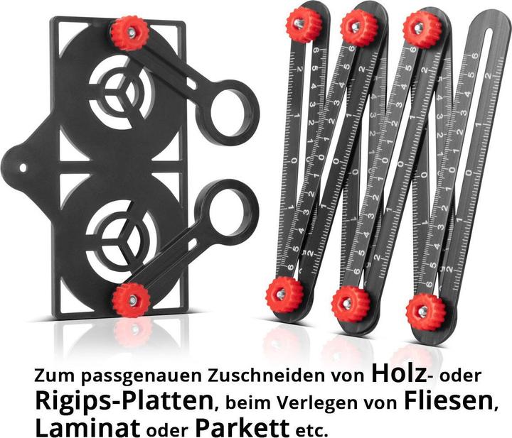 Immagine prodotto Stahlwerk Righello multiangolo 6-in-1 in alluminio
