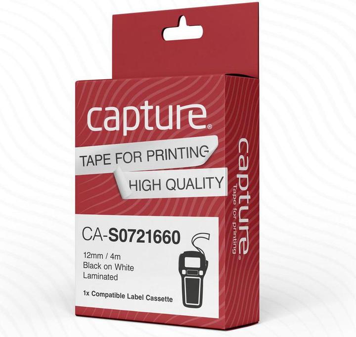 Produktbild Capture 12mm x 4m Black on White (1.20 cm, Schwarz, Weiss)