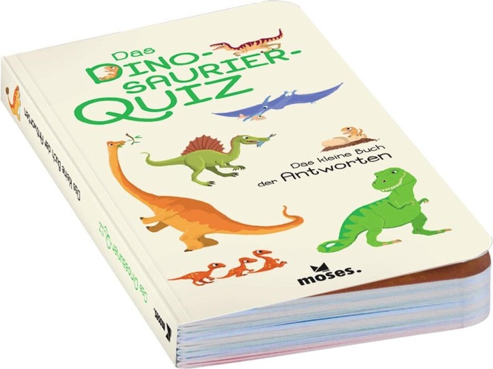 Actual product image MOS90376 - Das Dinosaurier-Quiz, Card game, 2-5 players, ages 8+ (DE edition) (German)