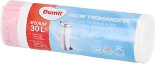 Productafbeelding Dumil Afvalzak 30L hoog met trekkoord 20 stuks (20x, 30 l)