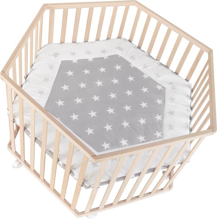 Produktbild Roba Laufgitter 6-eckig 'Little Stars' Little Stars (118.50 cm, 103.50 cm, Buche)
