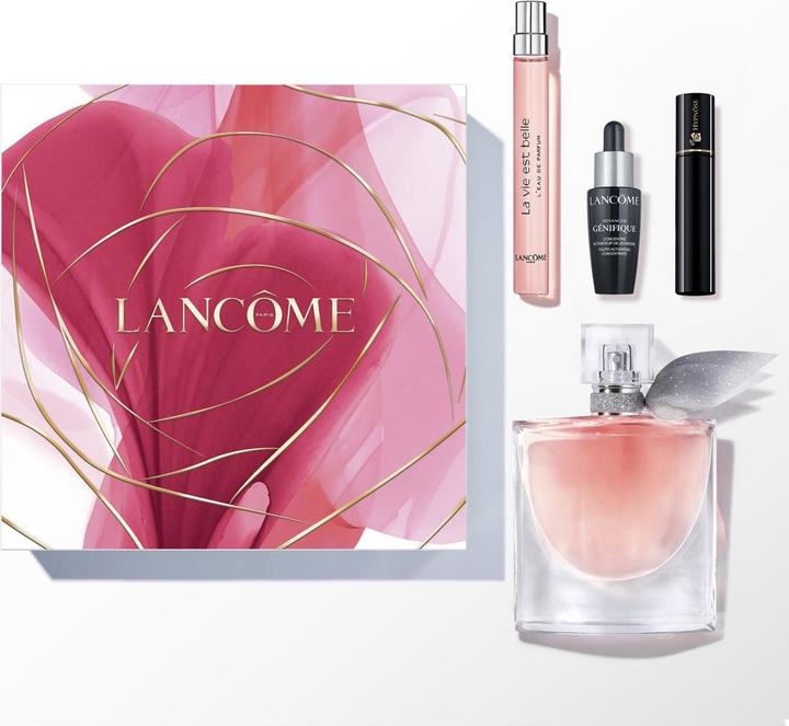 Actual product image Lancôme La vie est belle 3 axes set Eau de Parfum 50ml + Génifique Sérum 10ml + Hypnôse Mascara 2ml + Eau (Perfume set)