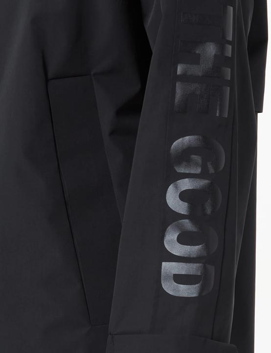 Actual product image Bugatti Women's Raincoat with Waterproof Zipper, Hood, and Contrasting Sleeve Print