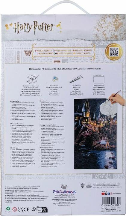 Actual product image Craft Buddy Harry Potter - Paint By Numbers Kit