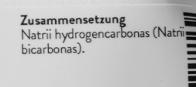 Valori nutrizionali e ingredienti Drogerie Abderhalden Bicarbonato di sodio (1 Pezzo/i, Polvere, 100 g)