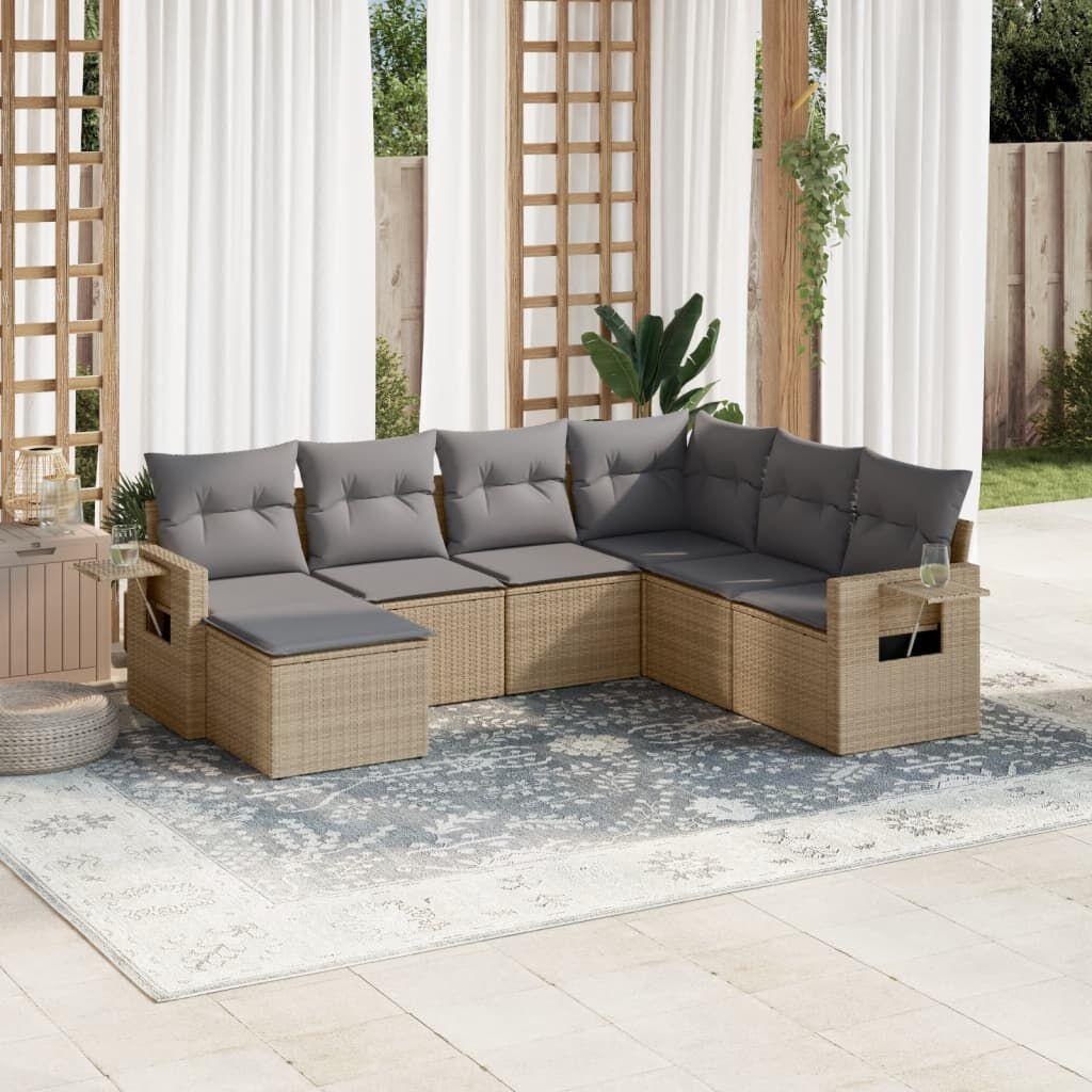 Thumbnail - VidaXL, Gartenlounge, 10-tlg. Garten-Lounge-Set mit Kissen