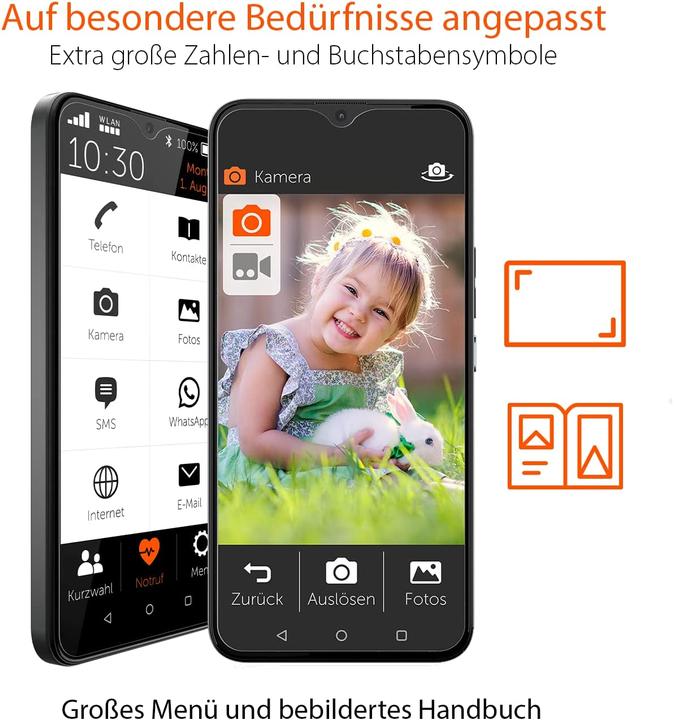 Produktbild Gigaset GS5 senior (64 GB, Dark Titanium Grey, 6.30", Dual SIM, 4G)