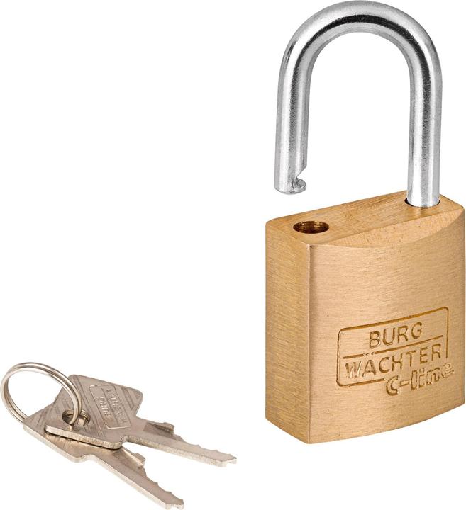 Productafbeelding Burg Wächter Cilinderslot 222 15 Slothuisbreedte 15 mm messing met verschillende sleutels