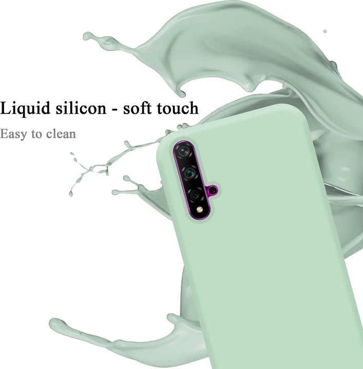 Actual product image Cadorabo TPU Liquid Silicone Case Cover (Huawei Nova 5T, K20, TCL 20S)