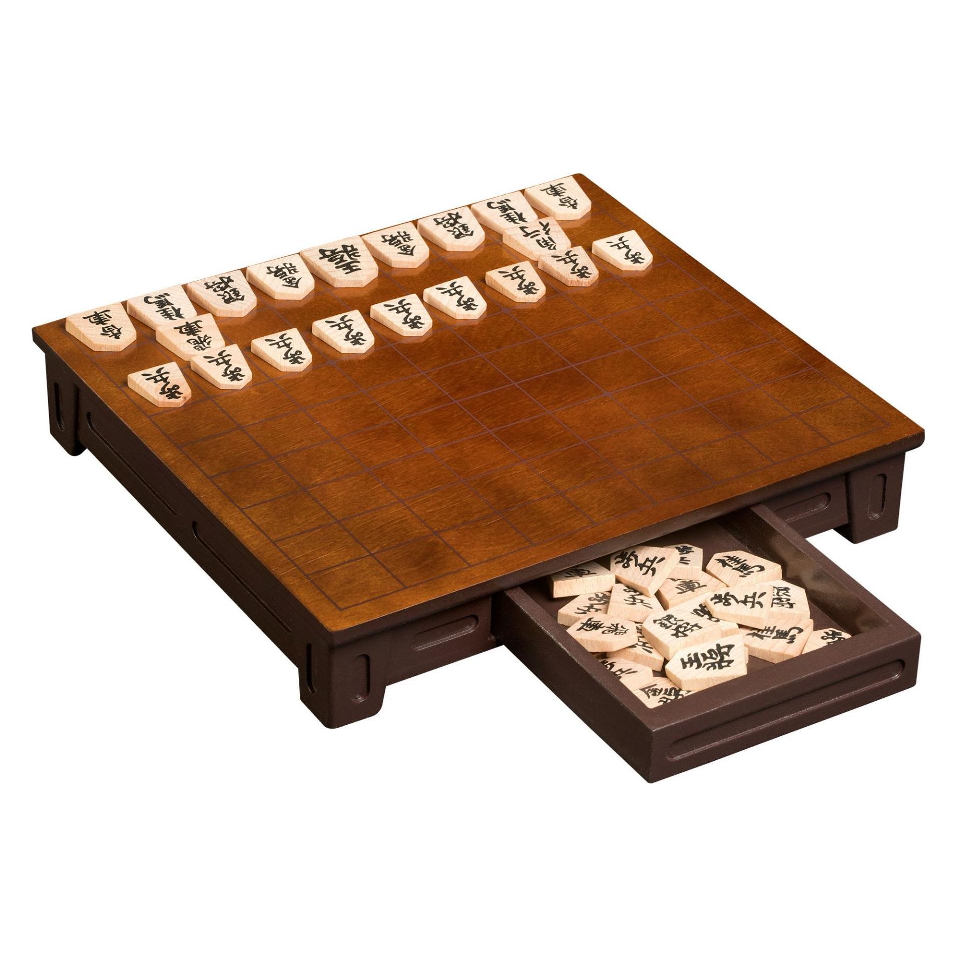 Philos Simple Wooden Shogi Set - Japanese Chess Game With Wood Board & Pieces, Rules Included 1 thumbnail image