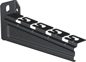 Actual product image Csdk SL Konsol R-PLUS 200 mm for Csslr Plus Gitterbakke, Kabelbakke og Kabelstige, Sort BK8 Zink