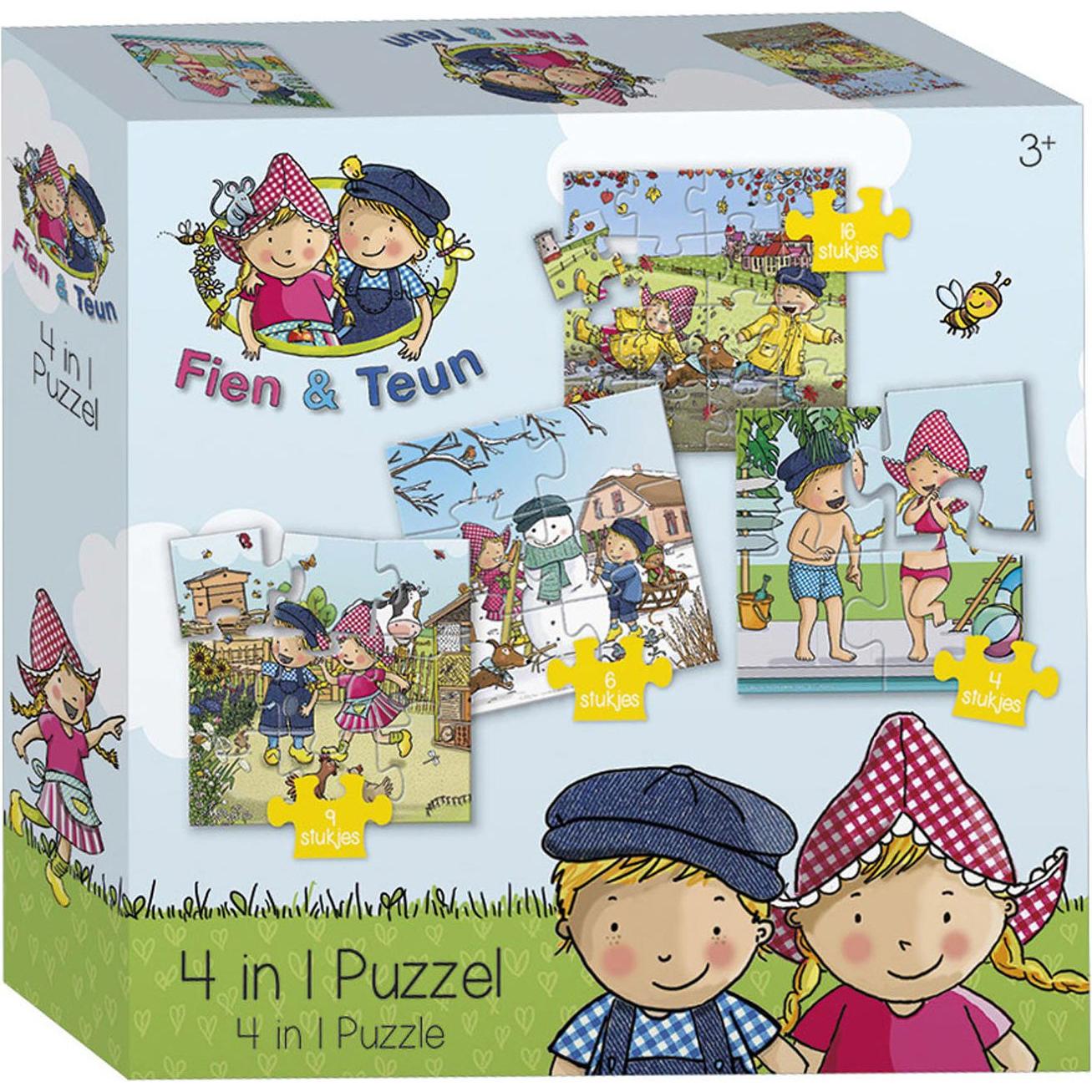 Totum Fien & Teun Puzzle 4in1 (4 Teile)