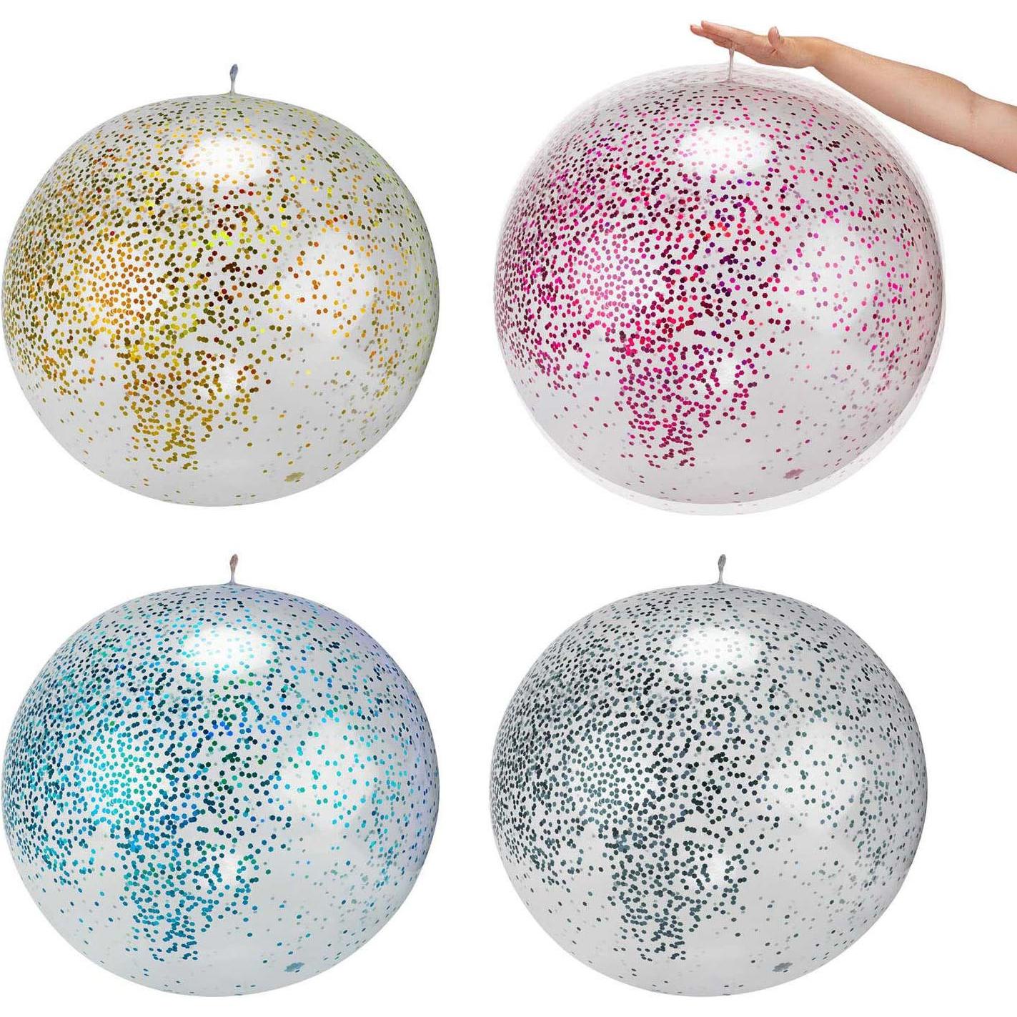 Toi-Toys Aufblasbarer Glitzerballon, 60cm (21134892)