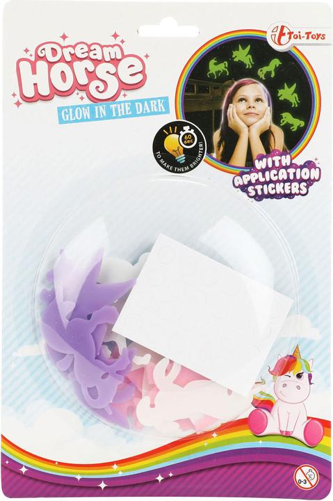 Actual product image Toi-Toys Glow in the Dark Sticker Unicorn