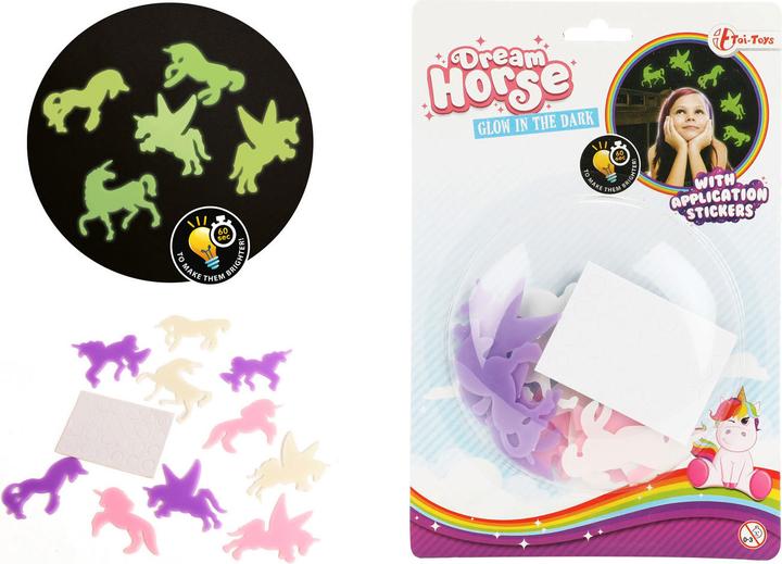 Actual product image Toi-Toys Glow in the Dark Sticker Unicorn